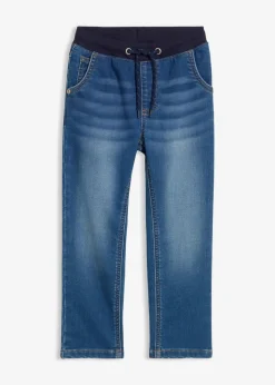 Regular Fit Sweat-Schlupfjeans, Straight|bonprix Hot