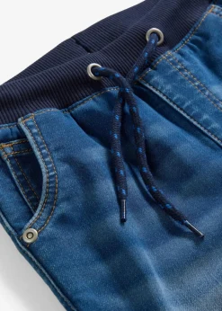 Regular Fit Sweat-Schlupfjeans, Straight|bonprix Hot