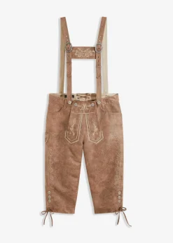 Regular Fit Trachtenhose aus Lederimitat|bonprix