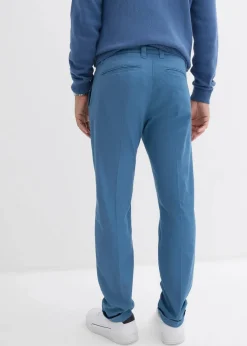 Regular-Fit Bundfaltenhose aus Baumwoll-Twill, Straight|bonprix Outlet