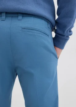 Regular-Fit Bundfaltenhose aus Baumwoll-Twill, Straight|bonprix Outlet