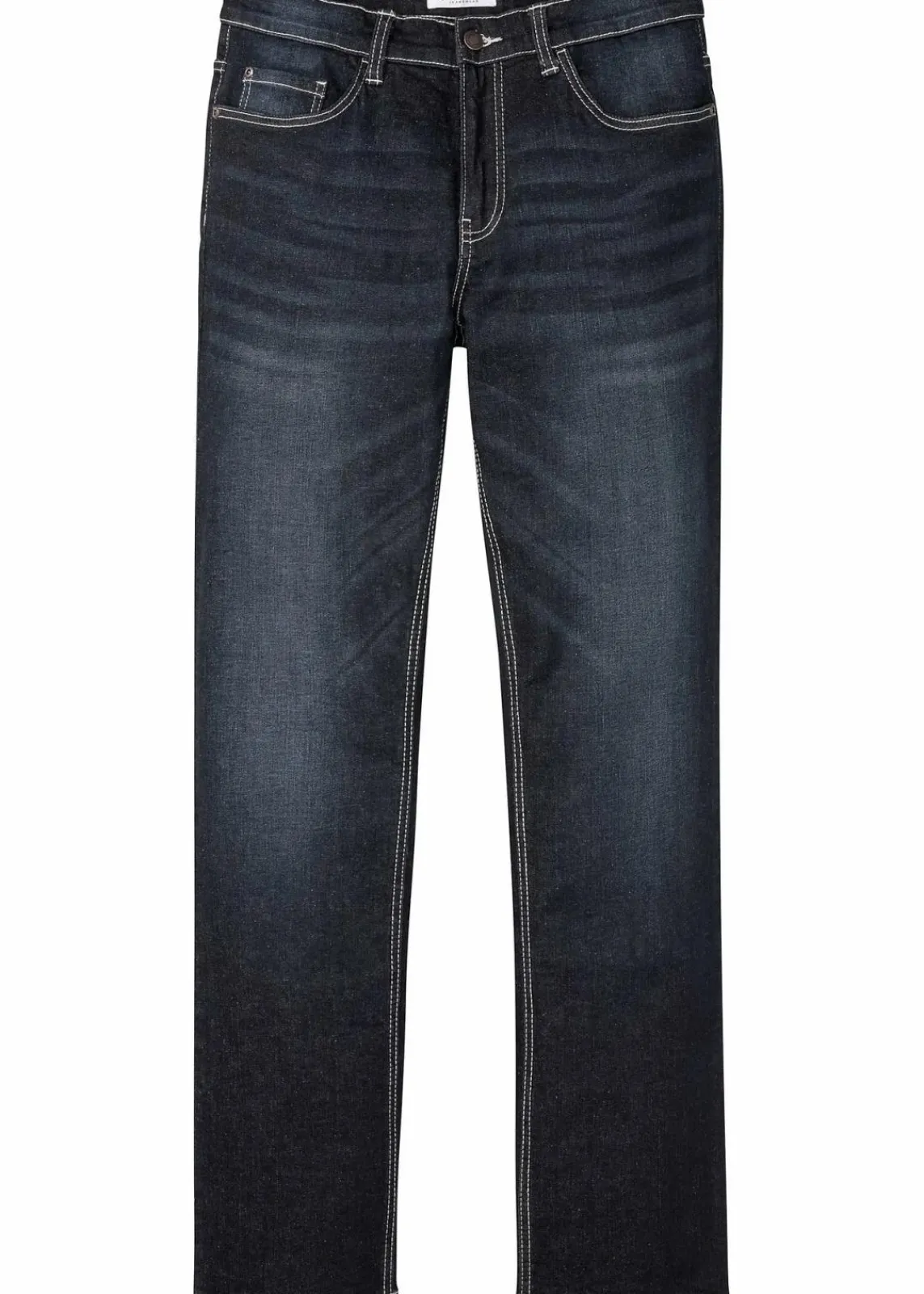 bonprix Jeans|Große Größen|Regular-Fit-Jeans, Bootcut dunkelblau denim