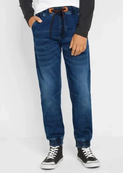 Regular-Fit-Schlupf-Jeans aus Sweatdenim, Tapered|bonprix Sale