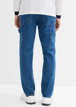 Relaxed Fit Carpenter-Jeans mit Komfortbund, Straight|bonprix Discount