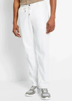 Relaxed Fit Schlupf-Hose aus luftigem Leinen-Mix, Straight|bonprix Best