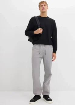 Relaxed Fit Schlupfhose aus reinem Baumwoll-Twill, Tapered|bonprix Outlet