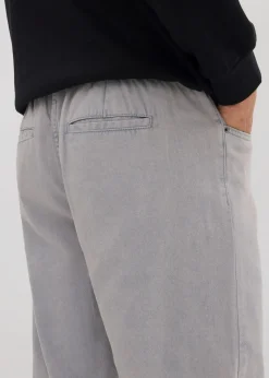 Relaxed Fit Schlupfhose aus reinem Baumwoll-Twill, Tapered|bonprix Outlet