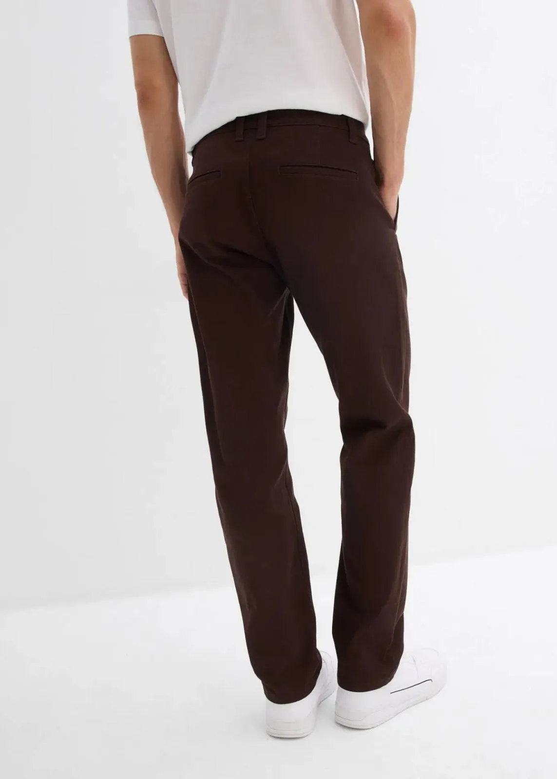 Relaxed Fit Stretch-Chinohose mit Bio Baumwolle, Straight|bonprix Sale