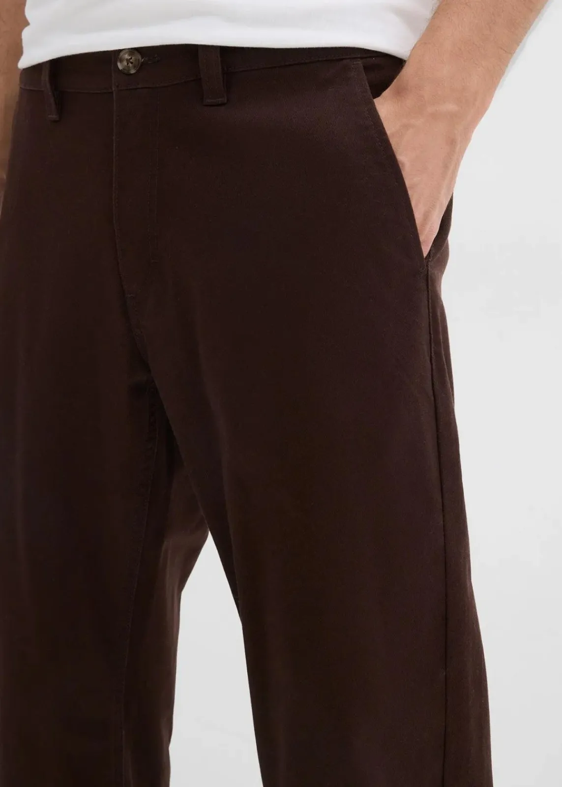 Relaxed Fit Stretch-Chinohose mit Bio Baumwolle, Straight|bonprix Sale