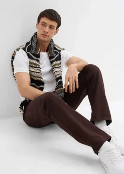 Relaxed Fit Stretch-Chinohose mit Bio Baumwolle, Straight|bonprix Sale