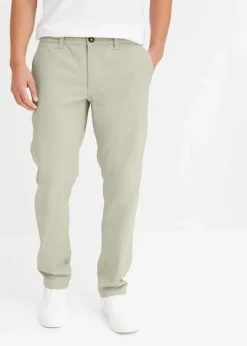 Relaxed Fit Stretch-Chinohose mit Bio Baumwolle, Straight|bonprix Discount