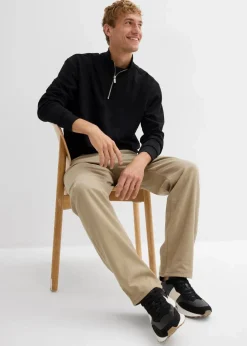 Relaxed Fit Thermohose mit Komfortbund, Straight|bonprix Discount