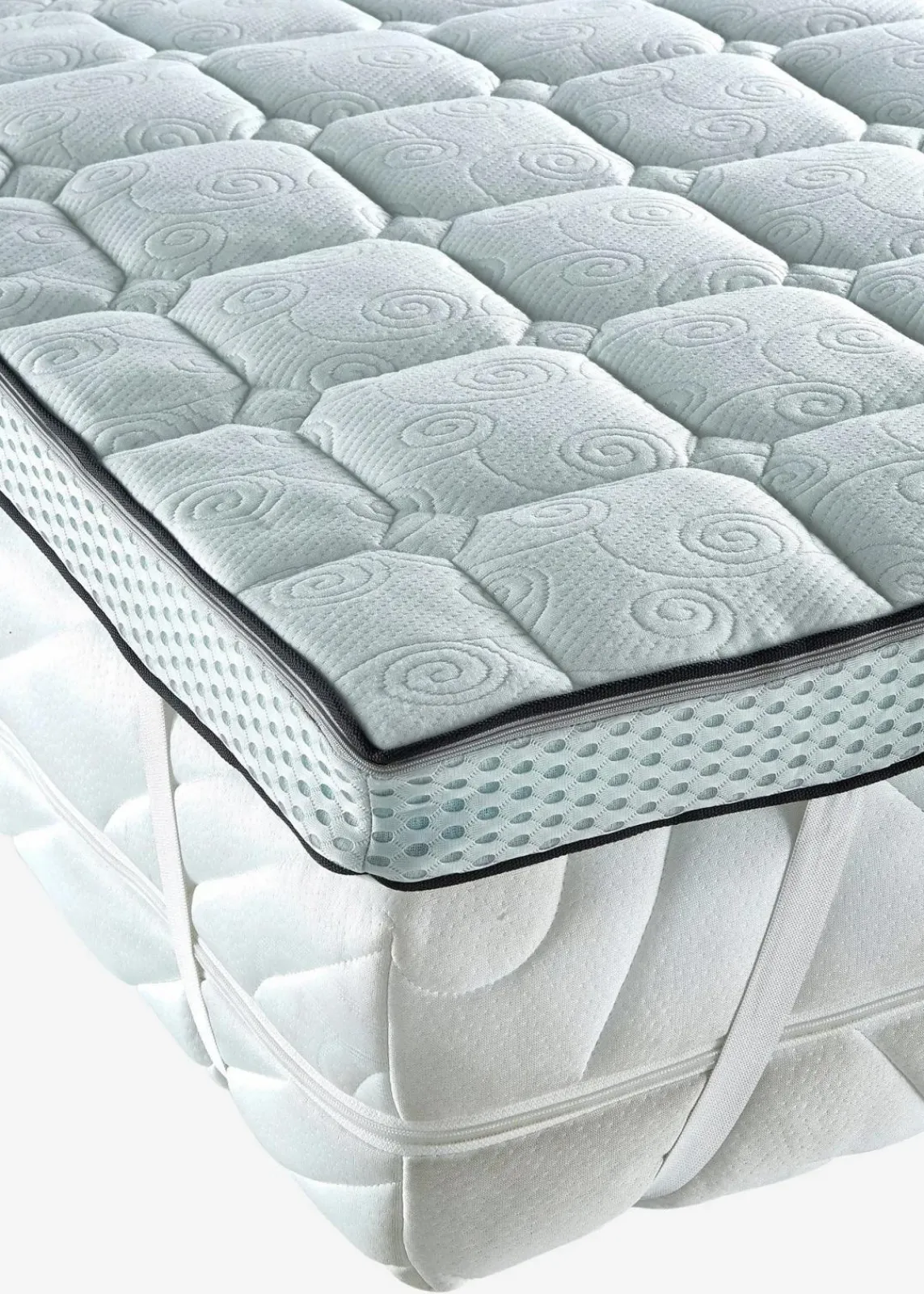 RIBECO Matratzen & Topper|Matratzen & Topper|Gelschaum Topper weiß