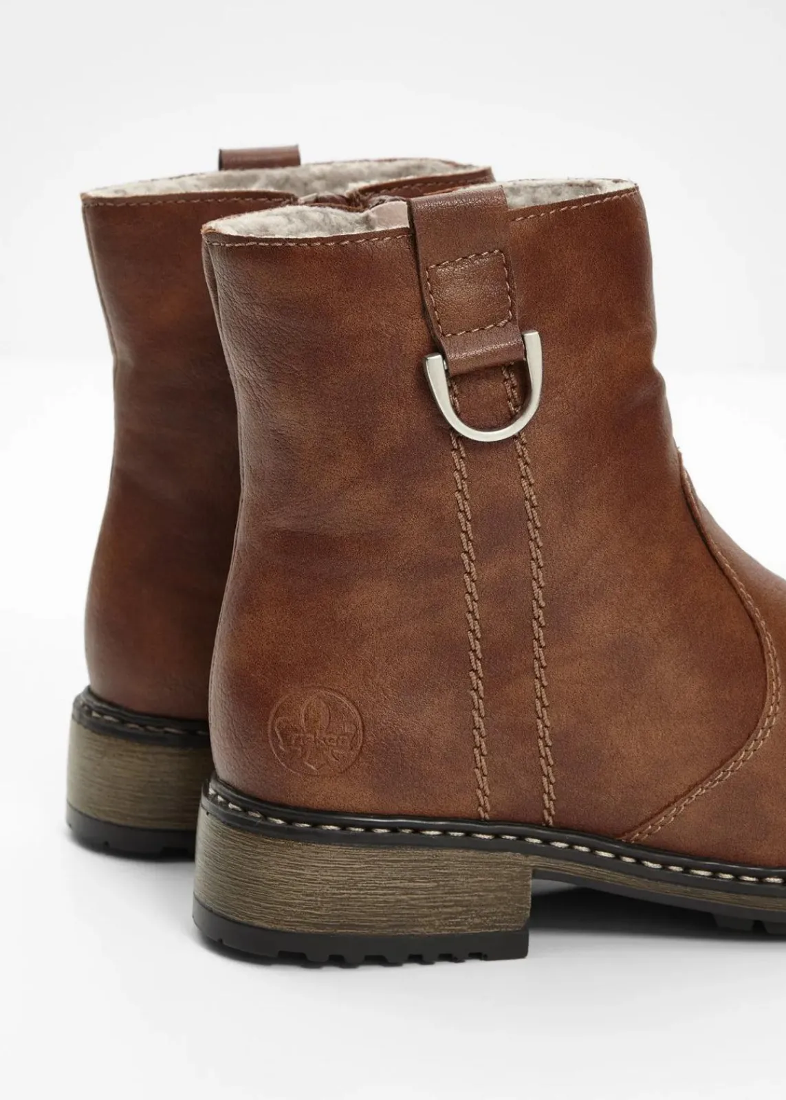 Rieker High Heels|Komfortschuhe|Boot cognac