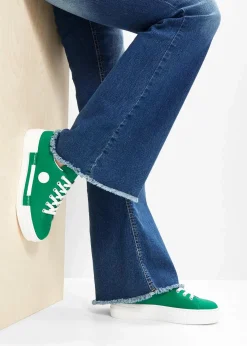 Rieker High Heels|Komfortschuhe|Komfort-Plateau-Sneaker mit leichter Sohle smaragd