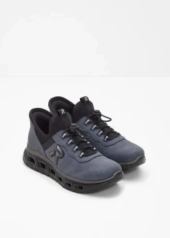 Rieker High Heels|Komfortschuhe|Komfort-Slip-In-Sneaker mit gepolsterter Innensohle dunkelblau
