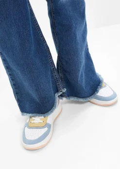 Rieker High Heels|Komfortschuhe|Komfort-Sneaker mit gepolsterter Innensohle weiß/bunt