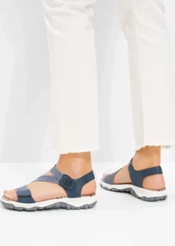 Komfort-Trekkingsandalen mit elastischen Riemen|Rieker Online
