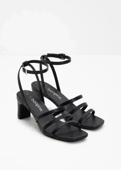 bonprix Sommerschuhe|Festliche Mode|Riemchensandaletten mit schmalem Absatz schwarz
