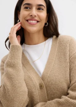 Rippenstrick Cardigan|bonprix New