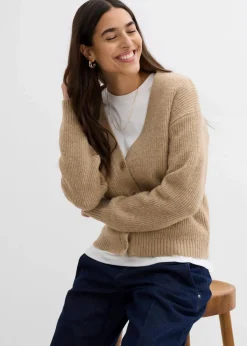 Rippenstrick Cardigan|bonprix New