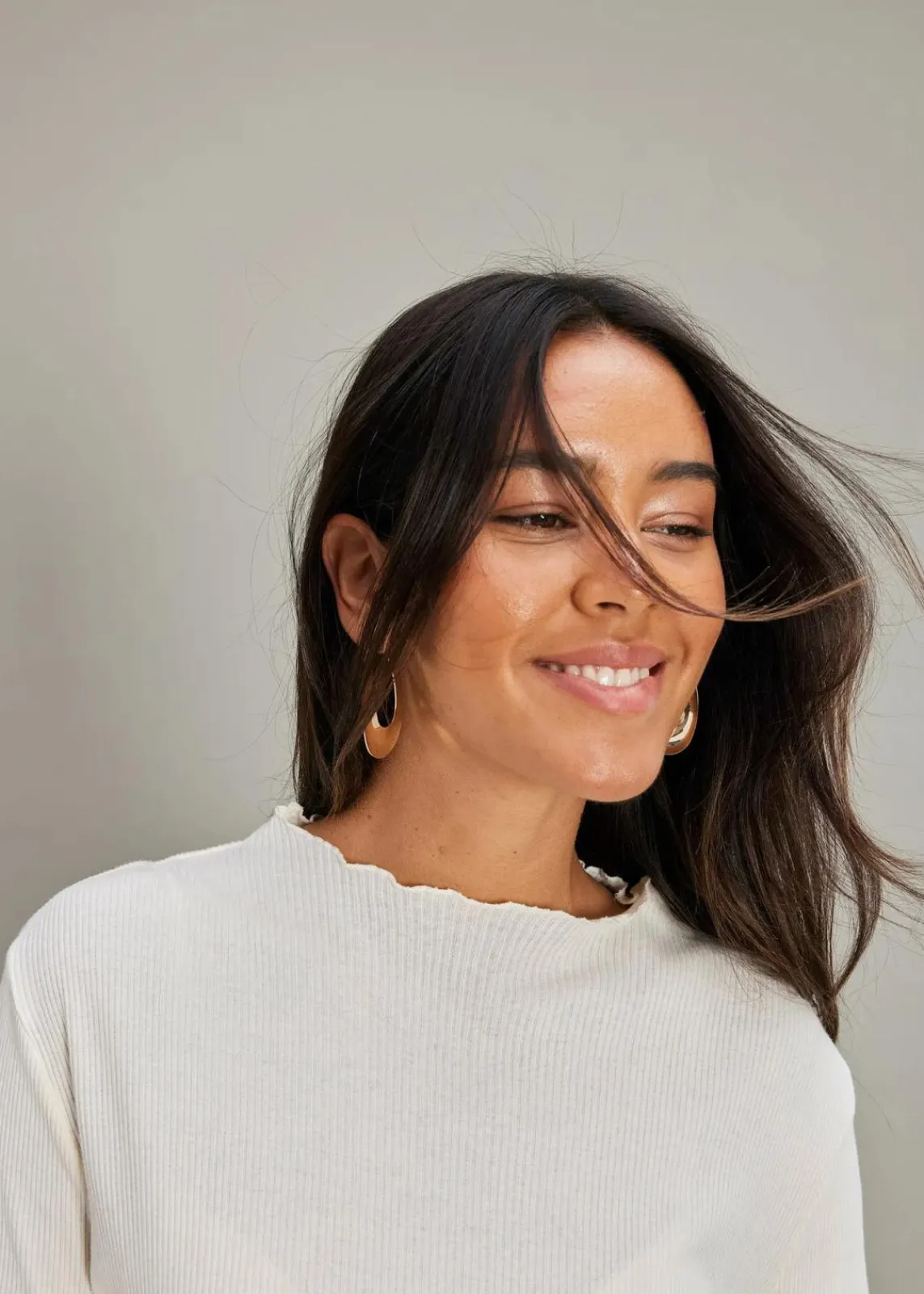 bonprix Shirts & Tops|Rippshirt aus reiner Baumwolle naturbeige