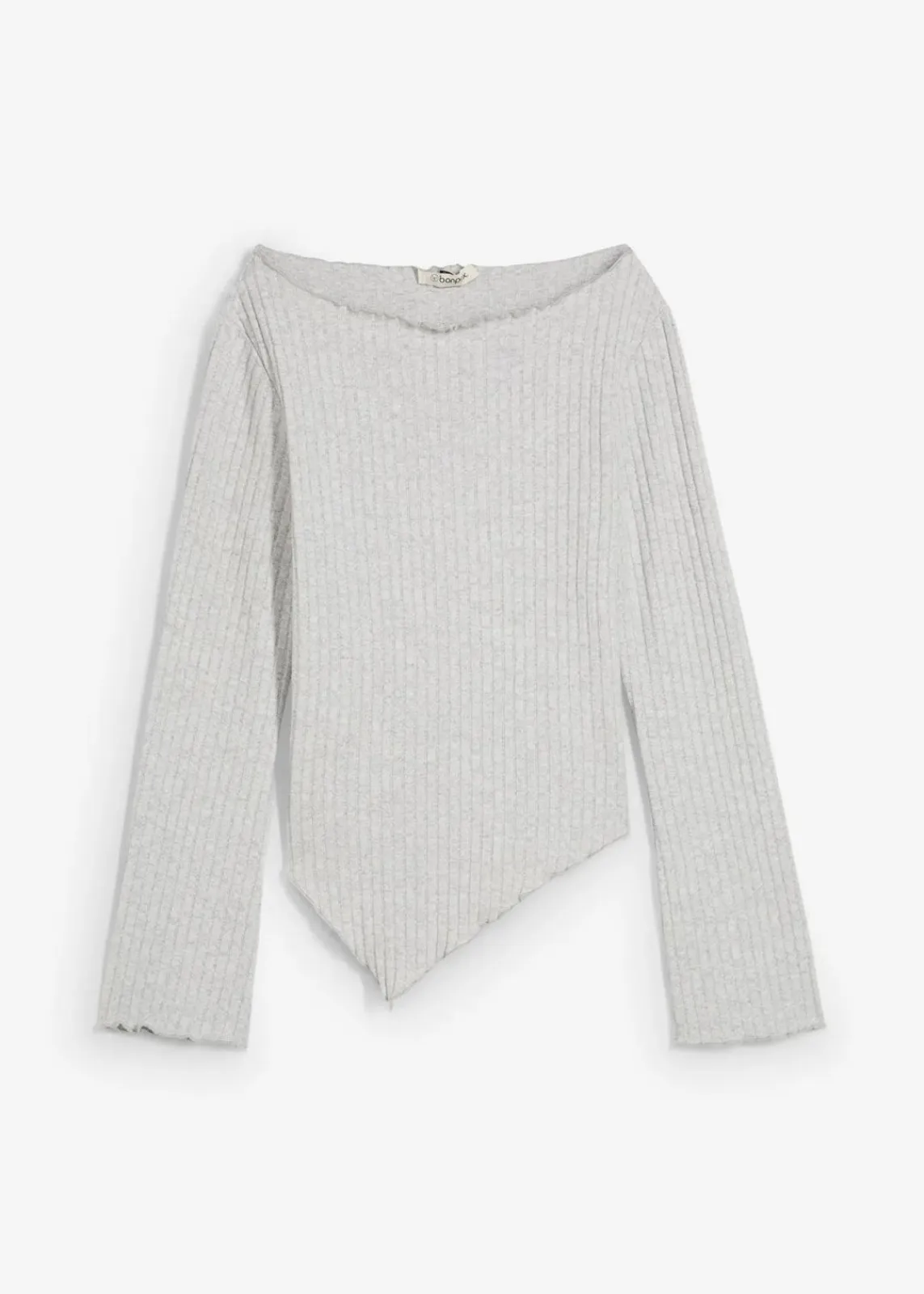 Rippshirt aus softem Viskose-Mix|bonprix Clearance