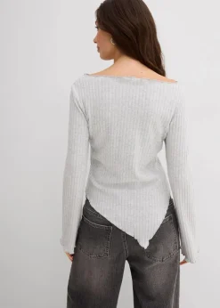 Rippshirt aus softem Viskose-Mix|bonprix Clearance