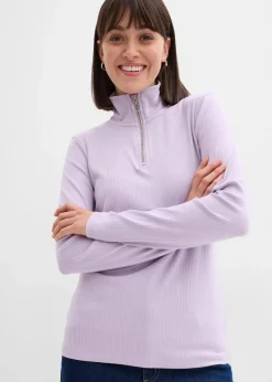 Rippshirt aus softem Viskose-Mix|bonprix