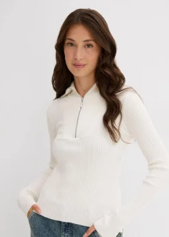 Rippshirt aus softem Viskose-Mix|bonprix Clearance