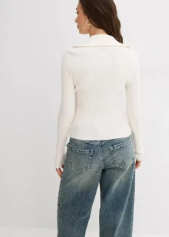 Rippshirt aus softem Viskose-Mix|bonprix Clearance