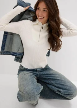 Rippshirt aus softem Viskose-Mix|bonprix Clearance