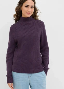 Rippstrickpullover aus reiner Bio-Baumwolle|bonprix Hot