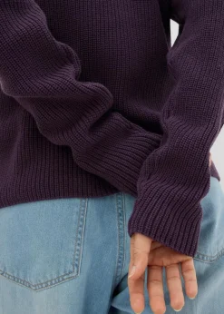 Rippstrickpullover aus reiner Bio-Baumwolle|bonprix Hot