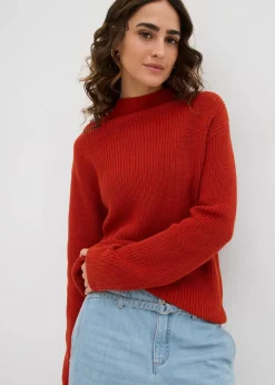 Rippstrickpullover aus reiner Bio-Baumwolle|bonprix Online