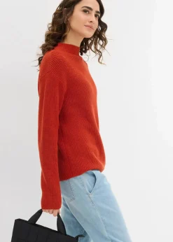 Rippstrickpullover aus reiner Bio-Baumwolle|bonprix Online