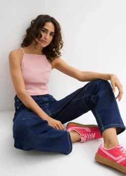 bonprix Nachhaltigere Materialien|Shirts & Tops|Ripp-Top aus reiner Bio-Baumwolle aschrosa