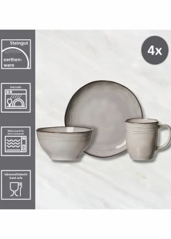 Ritzenhoff & Breker Geschirr & Servieren|Frühstücksservice (12-tlg. Set) hellgrau
