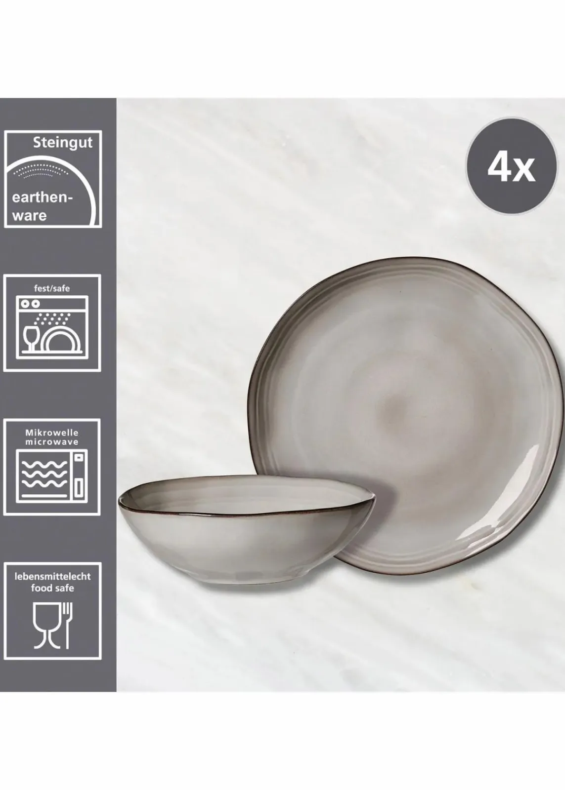 Geschirr-Set (8-tlg. Set)|Ritzenhoff & Breker Hot