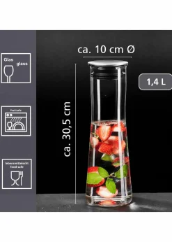 Ritzenhoff & Breker Geschirr & Servieren|Wohnaccessoires|Wasserkaraffe 1 L mit Edelstahl-Kühlstab silberfarben/ungefärbt