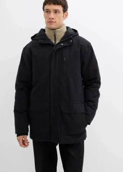 bonprix Große Größen|Jacken & Mäntel|robuste Winterjacke aus Canvas schwarz