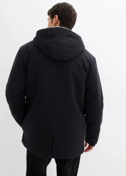 bonprix Große Größen|Jacken & Mäntel|robuste Winterjacke aus Canvas schwarz