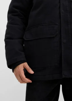 bonprix Große Größen|Jacken & Mäntel|robuste Winterjacke aus Canvas schwarz