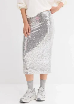 bonprix Bekleidung·Sportbekleidung|Röcke|Rock silber