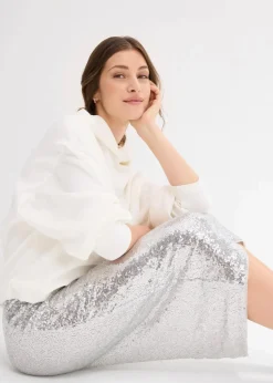 bonprix Bekleidung·Sportbekleidung|Röcke|Rock silber