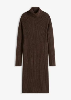 Rollkragen Rippstrickkleid|bonprix Outlet