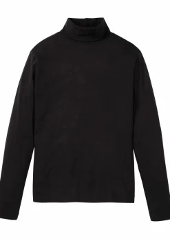 Rollkragen-Langarmshirt aus reiner Bio-Baumwolle|bonprix Online