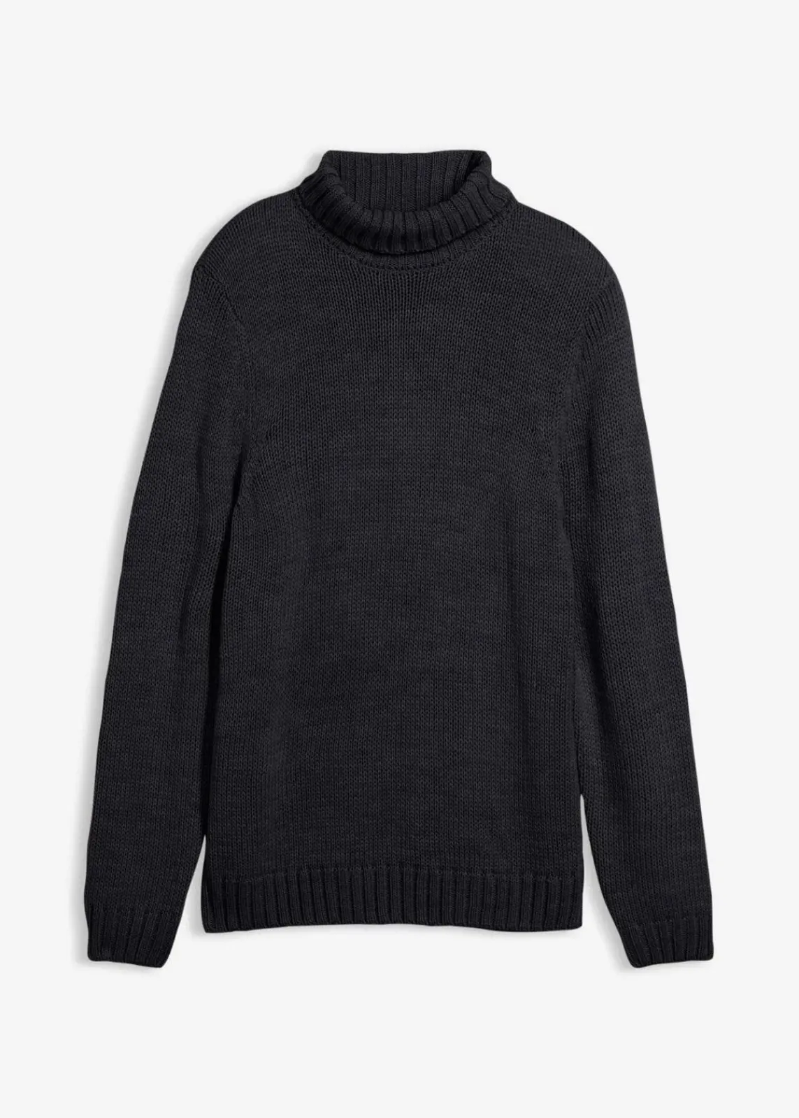 bonprix Große Größen|Pullover & Strickjacken|Rollkragenpullover schwarz
