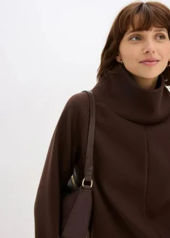 bonprix Pullover & Strickjacken|Strickmode|Rollkragenpullover dunkelbraun