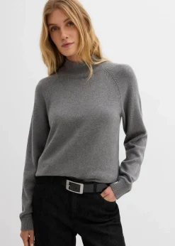 Rollkragenpullover aus reiner Baumwolle|bonprix Outlet